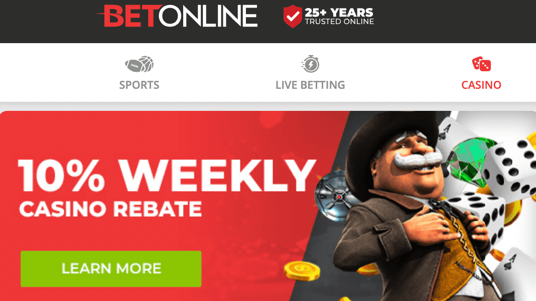 BetOnline cashback offer